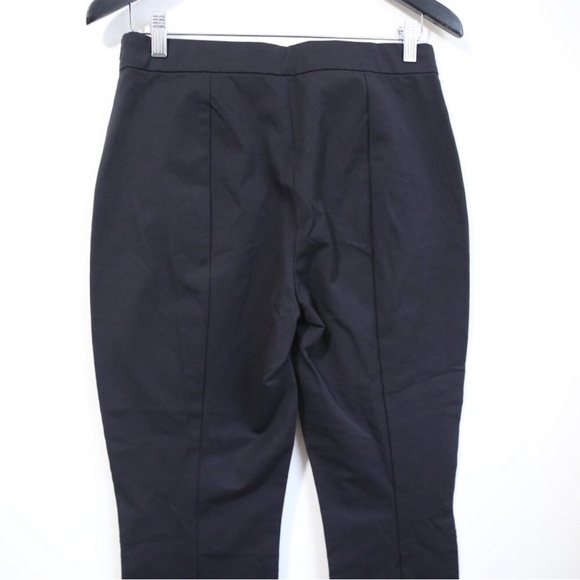 NWT Everlane The Side-Zip Stretch Cotton Flare Pant Black Work Pants Size 10 - Picture 4 of 7